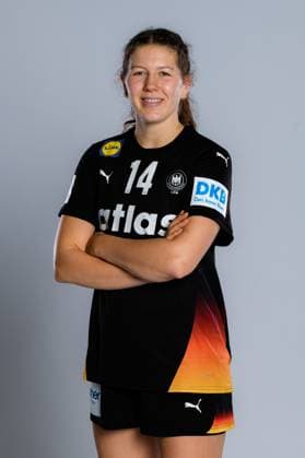 Gummersbach: Handball Frauen Deutschland - Fotoshooting Marie Steffen (Deutschland) Gummersbach Schwalbe Arena Deutschland