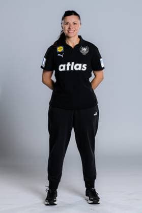 Gummersbach: Handball Frauen Deutschland - Fotoshooting Torwarttrainerin Jasmina Rebmann-Jankovic (Deutschland) Gummersbach Schwalbe Arena Deutschland
