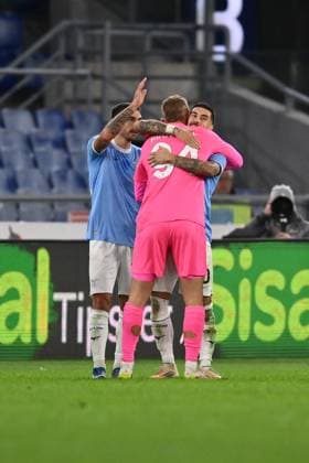 SS Lazio v Cagliari Calcio - Serie A Mattia Zaccagni of S.S. Lazio celebrates after scoring the goal to make it 2-0 during the 10th day of the Serie A Championship between S.S. Lazio and Cagliari Calcio at the Olympic Stadium in Rome, Italy, on November 3, 2025. Rome Italy  Copyright: xDomenicoxCippitellix originalFilename:cippitelli-sslazioc251103_npGcy.jpg