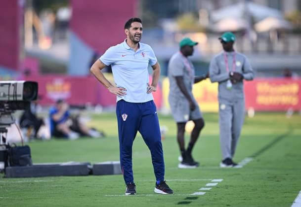 Fussball, Junioren U 17 WM 2025 in Doha Katar Vorrunde 03.11.2025 Gruppe C Senegal - Kroatien Trainer Marijan Budimir (Kroatien)