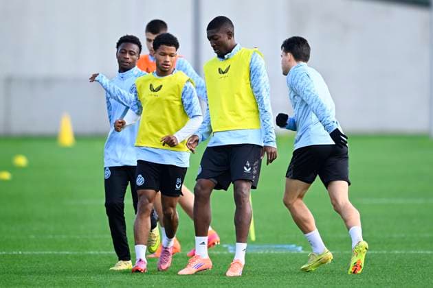 Club Brugge v Barcelona - UEFA Champions League Media Activities 04 11 2025 WESTKAPELLE, BELGIUM - NOVEMBER 04 : Ordonez Joel defender of Club Brugge pictured during a training session ahead of the UEFA Champions League 2025 26 League Phase MD4 match between Club Brugge and Barcelona on November 4, 2025 in Westkapelle, Belgium, 04 11 2025 Westkapelle Belgium  Copyright: xTomasxSiskx