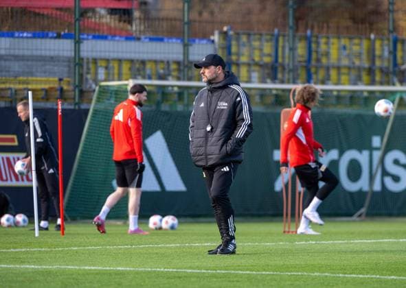 Fußball, Herren, Saison 2025 2026, 1. Bundesliga, 1. FC Union Berlin, Training, Trainer Steffen Baumgart (1. FC Union Berlin), 04.11. 2025, Copyright: xMatthiasxKochx