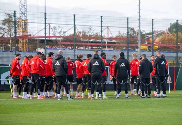Fußball, Herren, Saison 2025 2026, 1. Bundesliga, 1. FC Union Berlin, Training, Ansprache im Kreis, 04.11. 2025, Copyright: xMatthiasxKochx