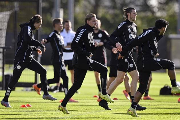 AMSTERDAM - Ajax s Kenneth Taylor during the MD-1 training session prior to the Champions League match against Galatasaray at De Toekomst sports complex on November 4, 2025, in Amsterdam, Netherlands. ANP OLAF KRAAK UEFA Champions League 2025-2026 xVIxANPxSportx xxANPxIVx 541191466 originalFilename: 541191466.jpg
