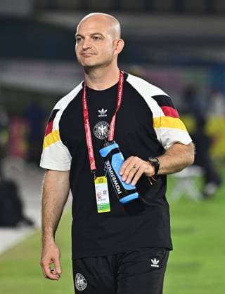 Germany v Colombia: Group G - FIFA U-17 World Cup Qatar 2025 Head coach of Germany Marc-Patrick MEISTER reacts during the FIFA U-17 World Cup Qatar 2025 Group G match between Germany and Colombia in Doha, Qatar, on November 4, 2025 DOHA Qatar Copyright: xNOUSHADx