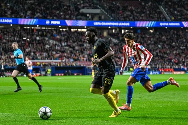 Atletico de Madrid v Royale Union Saint-Gilloise - UEFA Champions League MADRID, SPAIN - NOVEMBER 04 : Niang Ousseynou midfielder of Union Saint-Gilloise in action during the UEFA Champions League 2025 26 League Phase MD4 match between Atletico de Madrid and Royale Union Saint-Gilloise on November 4, 2025 in Madrid, Spain, 04 11 2025 Madrid Spain  Copyright: xJanxDexMeuleneirx