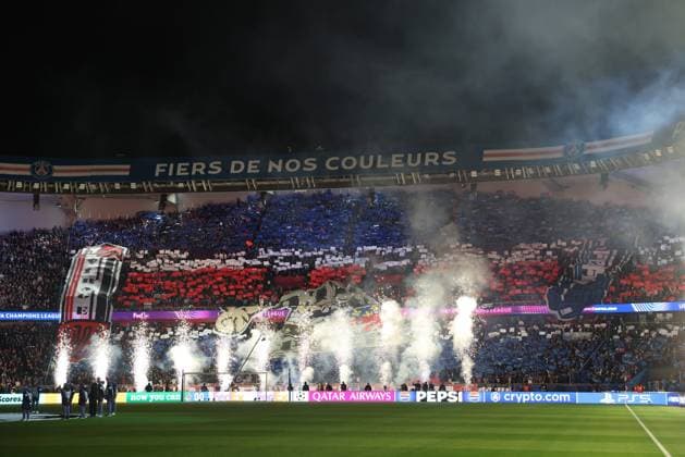 PSG-Bayern LP Olivier Lejeune PHOTOPQR LE PARISIEN LP Olivier Lejeune ; Paris ; 04 11 2025 ; Mardi 4 novembre 2025, PSG-Bayern en Ligue des champions au Parc des Princes. Supporters parisiens LP Olivier Lejeune - UEFA Champions League