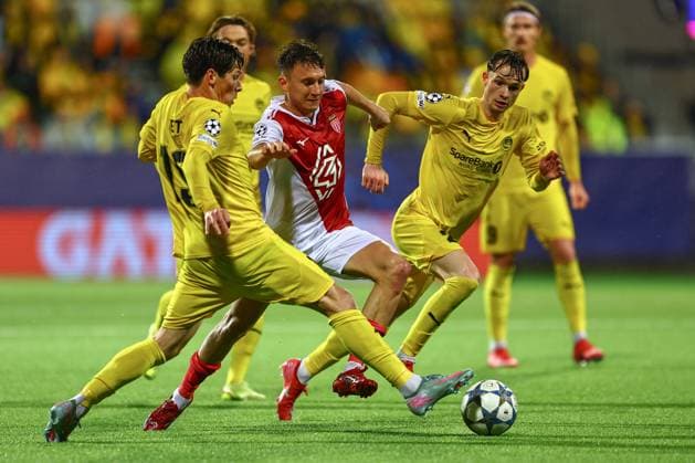 Football, Champions League 2025 2026 Bodo Glimt Monaco Bodo 20251104 Monaco s Aleksandr Golovin during the Champions League football match between Bodo Glimt and Monaco at Aspmyra Stadium Photo Mats Torbergsen NTB Bodo Norway EDITORIAL USE ONLY RESTRICTED USE FOR BETTING COMPANIES  Copyright: xMatsxTorbergsenx xNTBx