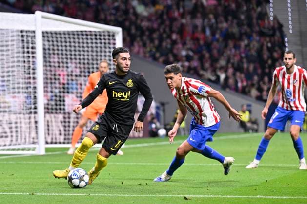 Atletico de Madrid v Royale Union Saint-Gilloise - UEFA Champions League MADRID, SPAIN - NOVEMBER 04 : Ait El Hadj Anouar midfielder of Union Saint-Gilloise in action during the UEFA Champions League 2025 26 League Phase MD4 match between Atletico de Madrid and Royale Union Saint-Gilloise on November 4, 2025 in Madrid, Spain, 04 11 2025 Madrid Spain  Copyright: xJanxDexMeuleneirx