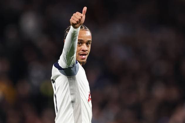 Tottenham Hotspur v F.C. Copenhagen 04 November 2025, London - UEFA Champions League - League Stage - Tottenham Hotspur v F.C. Copenhagen - Xavi Simons of Tottenham Hotspur - Photo: Jacques Feeney Offside. London UK Copyright: xJacquesxFeeneyx xOffsidexOffside