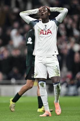 LONDON, ENGLAND - NOVEMBER 04: Randal Kolo Muani of Tottenham Hotspurs during the UEFA Champions League 2025 26 League Phase MD4 match between Tottenham Hotspur and F.C. Copenhagen at Tottenham Hotspur Stadium on November 04, 2025 in London, England. Photo Sebastian Frej Tottenham Hotspur v F.C. Copenhagen - UEFA Champions League 2025 26 League Phase MD4 Copyright: xSebastianxFrejx