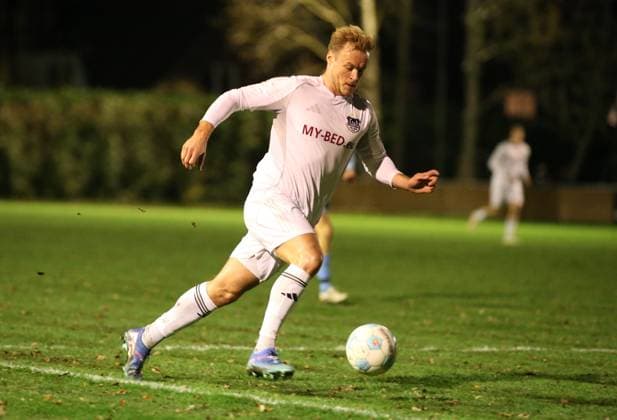 RECORD DATE NOT STATED Fußball, Saison 2025 2026, Lotto-Pokal, Hamburg, 4. Runde, Spielvereinigung Blankenese - TuS Dassendorf. Johann von Knebel (TuS). Blankenese Hamburg