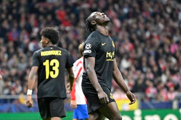 Atletico de Madrid v Royale Union Saint-Gilloise - UEFA Champions League MADRID, SPAIN - NOVEMBER 04 : David Promise Oluwatobi forward of Union Saint-Gilloise missing an opportunity during the UEFA Champions League 2025 26 League Phase MD4 match between Atletico de Madrid and Royale Union Saint-Gilloise on November 4, 2025 in Madrid, Spain, 04 11 2025 Madrid Spain  Copyright: xJanxDexMeuleneirx