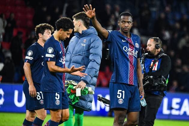 FOOTBALL : Paris Saint Germain vs FC Bayern Munich - Ligue des Champions - Phase de Ligue - JournÃ e 4 - 04 11 2025 Willian Pacho (Paris SG) ParisFrance  Copyright: xLaptistex