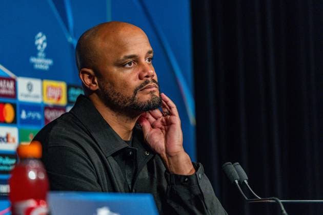 04.11.2025, Paris Saint-Germain vs. FC Bayern München, UEFA Champions League, 04. Spieltag Pressekonferenz Vincent Kompany (FC Bayern Muenchen,Trainer) Copyright: xBahhoxKarax