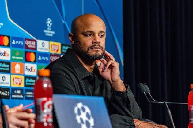 04.11.2025, Paris Saint-Germain vs. FC Bayern München, UEFA Champions League, 04. Spieltag Pressekonferenz Vincent Kompany (FC Bayern Muenchen,Trainer) Copyright: xBahhoxKarax