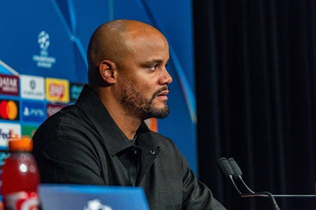 04.11.2025, Paris Saint-Germain vs. FC Bayern München, UEFA Champions League, 04. Spieltag Pressekonferenz Vincent Kompany (FC Bayern Muenchen,Trainer) Copyright: xBahhoxKarax