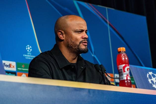 04.11.2025, Paris Saint-Germain vs. FC Bayern München, UEFA Champions League, 04. Spieltag Pressekonferenz Vincent Kompany (FC Bayern Muenchen,Trainer) Copyright: xBahhoxKarax
