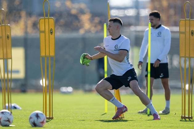 SOCCER - UEFA EL, Sturm vs Nottingham GRAZ,AUSTRIA,05.NOV.25 - SOCCER - UEFA Europa League, SK Sturm Graz vs Nottingham Forest, preview, training Sturm. Image shows Dimitri Lavalee (Sturm).  GEPAxpictures xAvnixRetkoceri