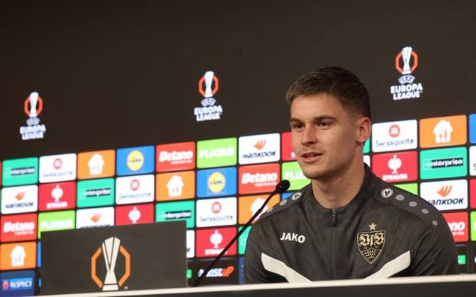 Stuttgart , Fußball Pressekonferenz PK VfB Stuttgart , Ramon Hendriks