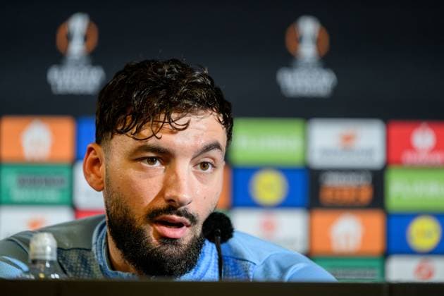 251105 Sead Haksabanovic during a UEFA Europa League press conference, PK, Pressekonferenz with Malmö FF on November 5, 2025 in Malmö. Photo: Petter Arvidson BILDBYRAN kod PA PA1106 fotboll football soccer fotball uefa europa league europa league presskonferens press conference malmö ff bbeng Copyright: PETTERxARVIDSON BB251105PA068