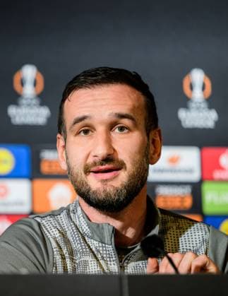 251105 Head coach Anes Mravac during a UEFA Europa League press conference, PK, Pressekonferenz with Malmö FF on November 5, 2025 in Malmö. Photo: Petter Arvidson BILDBYRAN kod PA PA1106 fotboll football soccer fotball uefa europa league europa league presskonferens press conference malmö ff bbeng Copyright: PETTERxARVIDSON BB251105PA075