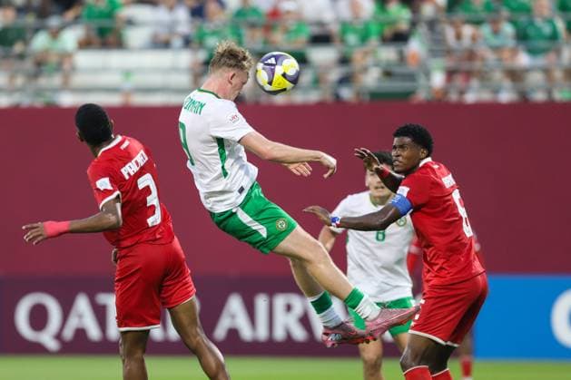 2025 FIFA Under 17 World Cup Group J, Aspire Zone Pitch 3, Doha, Qatar 5 11 2025 Panama vs Republic of Ireland Ireland s Michael Noonan scores his sides 3rd goal of the match Michael Noonan scores his sides 3rd goal of the match 5 11 2025  Copyright: x INPHOx IMG_9617