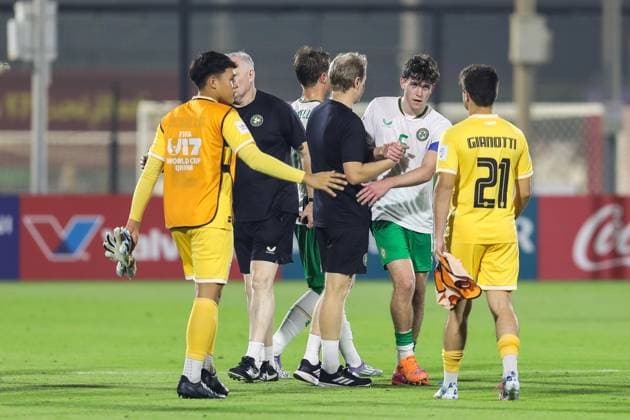 2025 FIFA Under 17 World Cup Group J, Aspire Zone Pitch 3, Doha, Qatar 5 11 2025 Panama vs Republic of Ireland Ireland s Rory Finneran after the match Rory Finneran after the match 5 11 2025  Copyright: x INPHOx IMG_9704