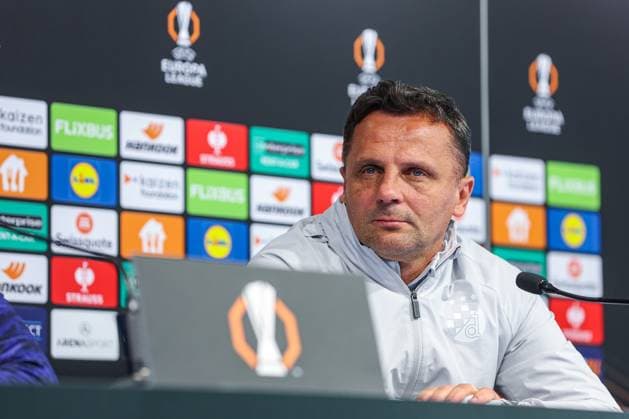 GNK Dinamo press conference, PK, Pressekonferenz GNK Dinamo head coach Mario Kovacevic during press conference before UEFA Europa League group phase football match with Celta Vigo in Zagreb, Croatia on 05. November 2025.  GoranxStanzl PIXSELL