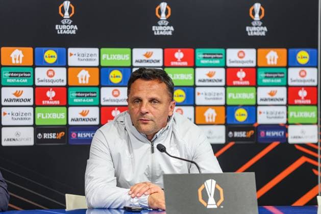 GNK Dinamo press conference, PK, Pressekonferenz GNK Dinamo head coach Mario Kovacevic during press conference before UEFA Europa League group phase football match with Celta Vigo in Zagreb, Croatia on 05. November 2025.  GoranxStanzl PIXSELL