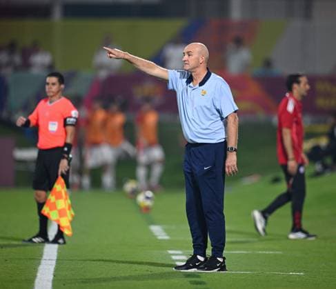 Fussball, Junioren U 17 WM 2025 Doha Katar Vorrunde 05.11.2025 Gruppe K Frankreich - Chile Trainer Lionel ROUXEL (Frankreich)