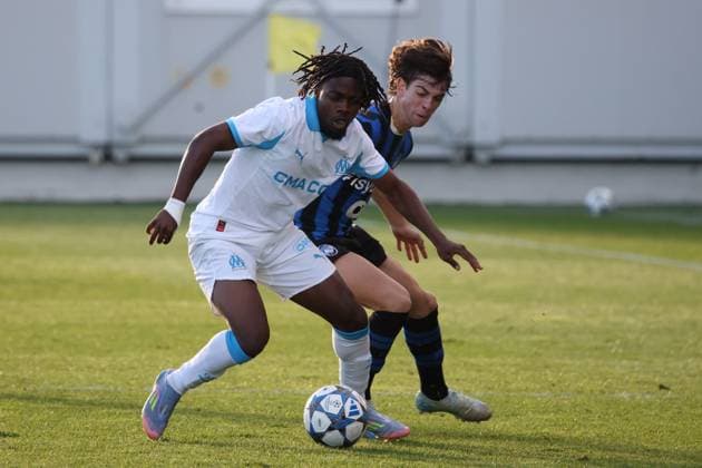Youth League : OM contre Atalanta au stade Francis-Turcan à Martigues PHOTOPQR LA PROVENCE LAURENSON Philippe ; Martigues ; 05 11 2025 ; Youth League : OM contre Atalanta au stade Francis-Turcan à Martigues Martigues Bouches-du-Rhône France  Copyright: xPHOTOPQR LAxPROVENCE MAXPPPxLAURENSONxPhilippex 20251105PVL8286 20251105PVL8286