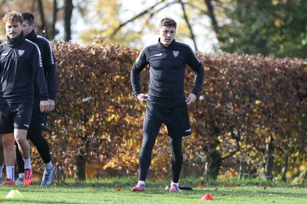 05. November 2025, Fussball, Training FC Schweinfurt 05, Dritte Liga, 3. Liga, Herren Martin Thomann (FC Schweinfurt 05) während des Trainings, Einzelbild Schweinfurt Trainingsplatz Sachs-Stadion Bayern Unterfranken Deutschland