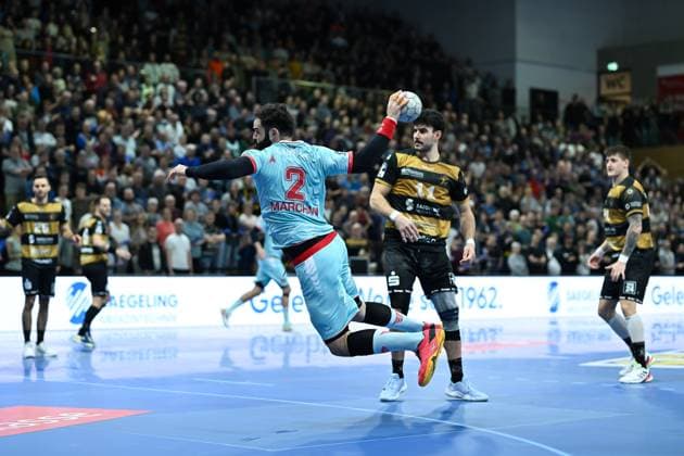 Ruben Marchan (MT Melsungen , 2) HC Elbflorenz 2006 vs. MT Melsungen, DHB-Pokal Herren, Spielzeit 2025 2026, 05.11.2025 HC Elbflorenz 2006 vs. MT Melsungen, DHB-Pokal Herren, Spielzeit 2025 2026, 05.11.2025 Dresden Copyright: xEibner-Pressefoto xHoepnerx EP_PHR