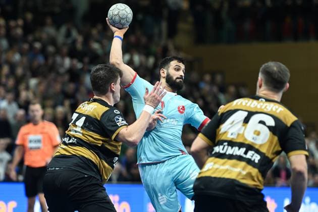 Mohamed Amine Darmoul (MT Melsungen , 71) HC Elbflorenz 2006 vs. MT Melsungen, DHB-Pokal Herren, Spielzeit 2025 2026, 05.11.2025 HC Elbflorenz 2006 vs. MT Melsungen, DHB-Pokal Herren, Spielzeit 2025 2026, 05.11.2025 Dresden Copyright: xEibner-Pressefoto xHoepnerx EP_PHR