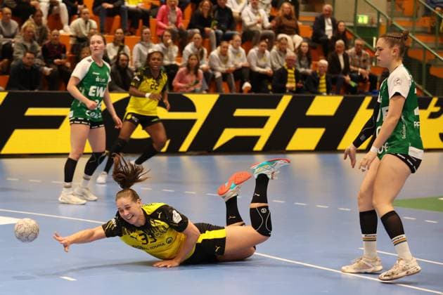 Guro Nestaker (Borussia Dortmund) GER, Borussia Dortmund gegen VfL Oldenburg, Handball, DHB-Pokal Frauen, Achtelfinale, Spielzeit 2025 2026, 05.11.2025 GER, Borussia Dortmund gegen VfL Oldenburg, Handball, DHB-Pokal Frauen, Achtelfinale, Spielzeit 2025 2026, 05.11.2025 Dortmund Copyright: xEibner-Pressefoto FrankxZeisingx EP_FZG