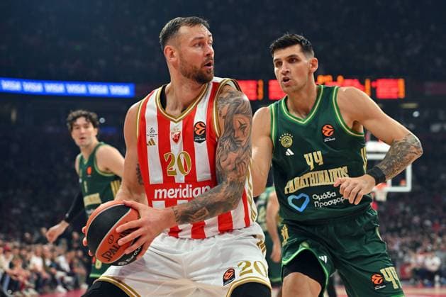 CRVENA ZVEZDA vs PANATHINAIKOS DONATAS MONTIEJUNAS, basketball player of Crvena zvezda, during the Euroleague match against Panathinaikos, at Belgrade Arena. Belgrade, 05.11.2025. photo: MN Press photo BASKETBALL, EUROLEAGUE, CRVENA ZVEZDA, PANATHINAIKOS Belgrade Belgrade Arena Serbia Copyright: xMarkoxMetlasx xMNxPressx