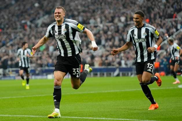 Newcastle United FC v Athletic Club - UEFA Champions League 2025 26 League Phase MD4 Dan Burn centre-back of Newcastle and England celebrates after scoring his sides first goal during the UEFA Champions League 2025 26 League Phase MD4 match between Newcastle United FC and Athletic Club at St James Park on November 5, 2025 in Newcastle upon Tyne, England. Newcastle upon Tyne England United Kingdom  Copyright: xJosexBretonx originalFilename:bretonhernandez-newcastl251105_npTfQ.jpg