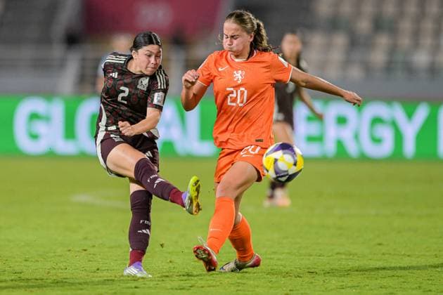 CALCIO - FIFA Mondiali - U17, U 17 Women - Semifinal - Netherlands vs Mexico 2 Martinez A. (Defender) of Mexico U-17 is in action during the FIFA U-17 Women s World Cup Morocco 2025 Semifinal match between Netherlands and Mexico in Rabat, Morocco, on November 5, 2025, at the Olympic Stadium Morocco Morocco  Copyright: xIPAxSport ABACAx