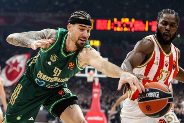 Crvena Zvezda Meridianbet Belgrade v Panathinaikos Aktor Athens - Euroleague BELGRADE, SERBIA - NOVEMBER 05: Juancho Hernangomez (41) of Panathinaikos AKTOR in action during the EuroLeague Regular Season Round 9 match between Crvena Zvezda Meridianbet Belgrade and Panathinaikos Aktor Athens at Belgrade Arena on November 05, 2025 in Belgrade, Serbia. Filip Stevanovic Anadolu Belgrade Serbia. Editorial use only. Please get in touch for any other usage.  Copyright: x2025xAnadoluxFilipxStevanovicx