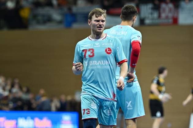 Timo Kastening (MT Melsungen , 73) HC Elbflorenz 2006 vs. MT Melsungen, DHB-Pokal Herren, Spielzeit 2025 2026, 05.11.2025 HC Elbflorenz 2006 vs. MT Melsungen, DHB-Pokal Herren, Spielzeit 2025 2026, 05.11.2025 Dresden Copyright: xEibner-Pressefoto xHoepnerx EP_PHR