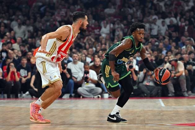 CRVENA ZVEZDA vs PANATHINAIKOS TJ SHORTS, basketball player of Panathinaikos, during the Euroleague match against Crvena zvezda, at Belgrade Arena. Belgrade, 05.11.2025. photo: MN Press photo BASKETBALL, EUROLEAGUE, CRVENA ZVEZDA, PANATHINAIKOS Belgrade Belgrade Arena Serbia Copyright: xMarkoxMetlasx xMNxPressx