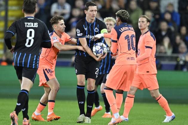 Club Brugge v Barcelona - UEFA Champions League BRUGGE, BELGIUM - NOVEMBER 05 : Vanaken Hans midfielder of Club Brugge during the UEFA Champions League 2025 26 League Phase MD4 match between Club Brugge and Barcelona on November 5, 2025 in Brugge, Belgium, 05 11 2025 Brugge Belgium  Copyright: xNicoxVereeckenx