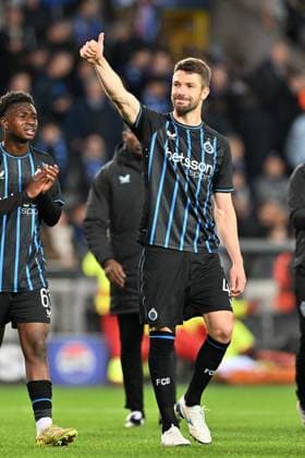 251105 Club Brugge vs FC Barcelona, Barca Brandon Mechele (44) of Club Brugge pictured during the Uefa Champions League 4th matchday in the League phase game in season 2025 - 2026 between Club Brugge KV and FC Barcelona on November 6 , 2025 in Brugge, Belgium. (Photo by David Catry Isosport) Brugge Belgium  Copyright: xDavidxCatryx 20251106DC2_1649