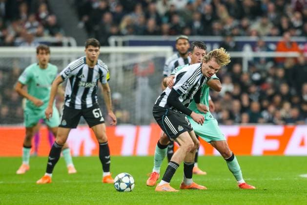 Newcastle United v Athletic Club, UEFA Champions League Nick Woltemade Of Newcastle United in action during the Newcastle United v Athletic Club UEFA Champions League Round 1 match at St. James Park, Newcastle Upon Tyne, England on 5 November 2025 Credit: Lee Keuneke Every Second Media Editorial use only. All images are copyright Every Second Media Limited. No images may be reproduced without prior permission. Copyright: xIMAGO EveryxSecondxMediax ESM-1656-0146 LeexKeunekex xEveryxSecondxMediax