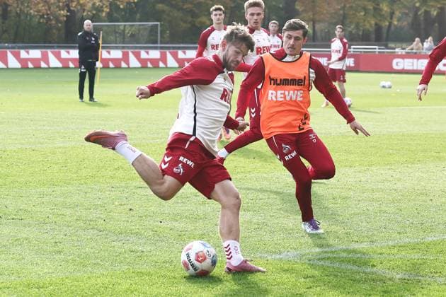 1. FC Köln 1. FC Köln, Training, links: Jan Thielmann (1. FC Köln), 06.11.2025, Bild: