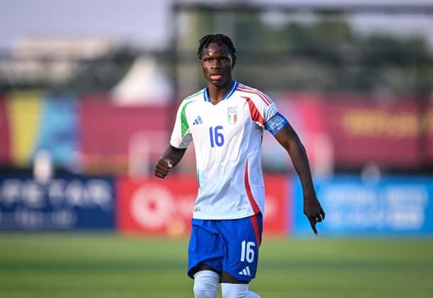 Fussball, Junioren U 17 WM 2025 in Doha Katar Vorrunde 06.11.2025 Gruppe A Bolivien - Italien Benit Borasio (Italien)