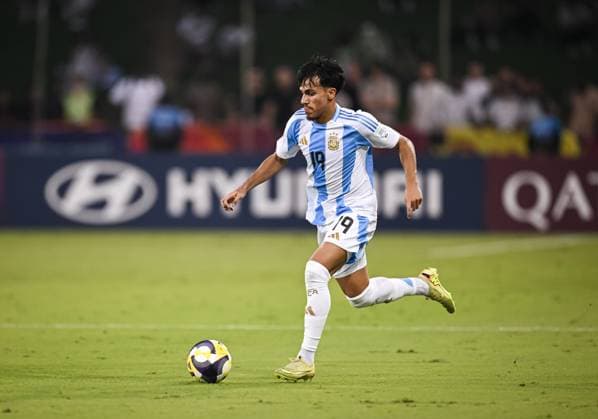 Fussball, Junioren U 17 WM 2025 in Doha Katar Vorrunde 06.11.2025 Gruppe D Argentinien - Tunesien Armando Guener (Argentinien Borussia Moenchengladbach)