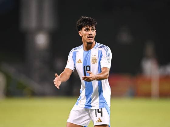 Fussball, Junioren U 17 WM 2025 in Doha Katar Vorrunde 06.11.2025 Gruppe D Argentinien - Tunesien Armando Guener (Argentinien Borussia Moenchengladbach)