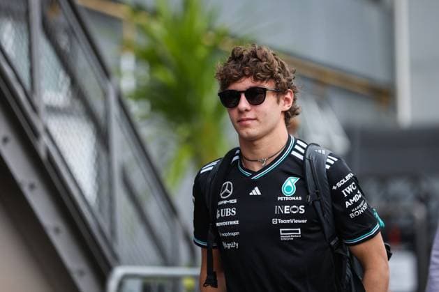 F1 - SAO PAULO GRAND PRIX 2025 KIMI ANTONELLI Andrea (ita), Mercedes AMG F1 Team W16, portrait during the 2025 Formula 1 Grande Premio de Sao Paulo, 2025 Sao Paulo Grand Prix, 21th round of the 2025 FIA Formula One World Championship, WM, Weltmeisterschaft from November 7 to 9, 2025 on the Interlagos, in Sao Paulo, Brazil - Sao PauloBrazil  Copyright: xANTONINxVINCENTx
